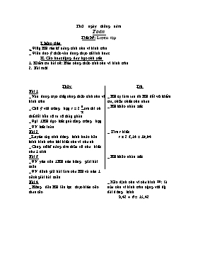 Giáo án Toán Lớp 5 - Tuần 20 đến 130