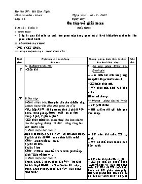 Giáo án Toán Lớp 5 - Tuần 3 - Hà Kim Ngân