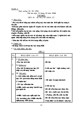 Giáo án Tổng hợp các môn Lớp 2 - Tuần 7 - Năm học 2018-2019 (Bản 3 cột)