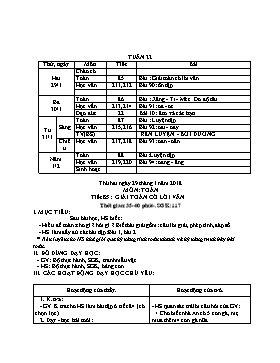 Giáo án Tổng hợp Lớp 1 - Tuần 22 đến 23 - Năm học 2018-2019 - Nguyễn Thị Vi