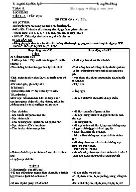 Giáo án Tổng hợp Lớp 2 - Tuần 12 - Năm học 2019-2020 - Trương Văn Phong