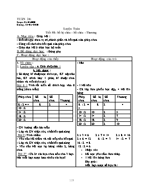 Giáo án Tổng hợp Lớp 2 - Tuần 24 - Năm học 2019-2020 (Bản 2 cột)