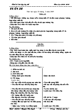 Giáo án Tổng hợp Lớp 2 - Tuần 28 - Năm học 2018-2019 - Nguyễn Thị Luyến