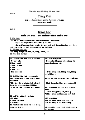 Giáo án Tổng hợp Lớp 4 - Tuần 10, Thứ 6 (Bản 2 cột)