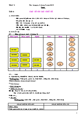 Giáo án Tổng hợp Lớp 4 - Tuần 2 - Năm học 2019-2020