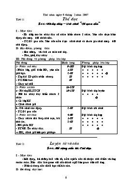 Giáo án Tổng hợp Lớp 4 - Tuần 22, Thứ 5 (Bản 2 cột)