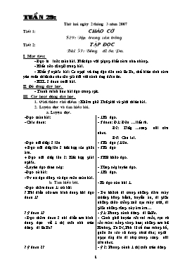 Giáo án Tổng hợp Lớp 4 - Tuần 29 (Bản 2 cột)