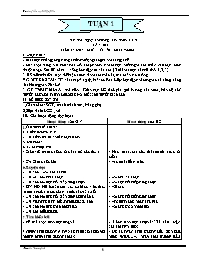 Giáo án Tổng hợp Lớp 5 - Tuần 1 - Năm học 2019-2020 - Nguyễn Phương Linh