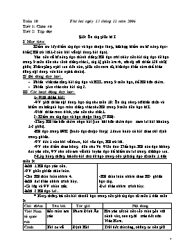 Giáo án Tổng hợp Lớp 5 - Tuần 10 (Bản 2 cột)