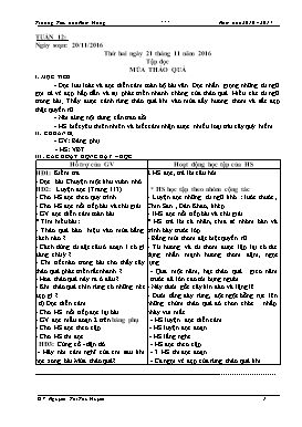 Giáo án Tổng hợp Lớp 5 - Tuần 12 - Năm học 2016-2017 - Nguyễn Thị Thu Huyền