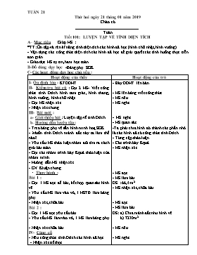 Giáo án Tổng hợp Lớp 5 - Tuần 21 - Năm học 2018-2019