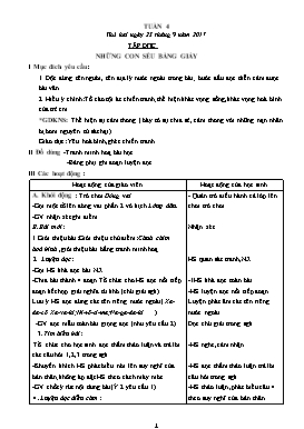 Giáo án Tổng hợp Lớp 5 - Tuần 4 - Năm học 2017-2018 (Bản 2 cột)