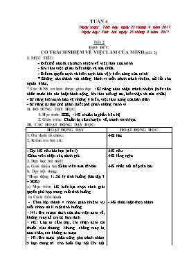 Giáo án Tổng hợp Lớp 5 - Tuần 4 - Năm học 2017-2018