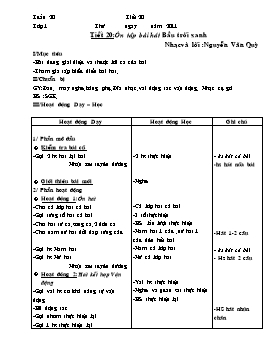 Giáo án Âm nhạc cấp Tiểu học - Tuần 20 - Năm học 2011-2012 (Bản 2 cột)