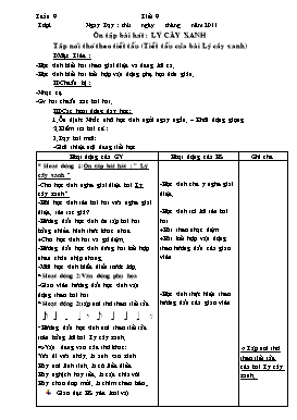 Giáo án Âm nhạc cấp Tiểu học - Tuần 9 - Năm học 2013-2014 - Võ Thị Loan (Bản 2 cột)