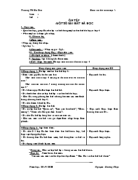 Giáo án Âm nhạc Lớp 5 - Năm học 2019-2020 - Nguyễn Dương Nhật