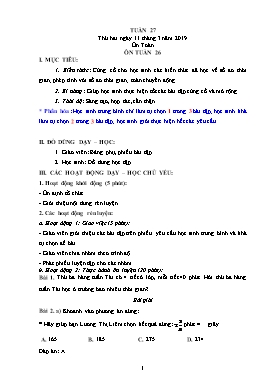 Giáo án bồi dưỡng môn Toán + Tiếng Việt Lớp 5 - Tuần 27 - Năm học 2018-2019