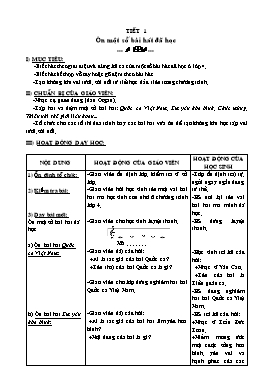 Giáo án môn Âm nhạc Lớp 5 (Bản 3 cột)