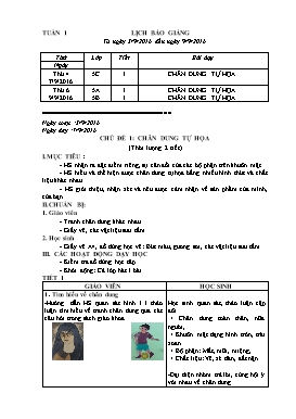 Giáo án môn Mĩ thuật Lớp 5 - Năm học 2016-2017