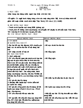 Giáo án Tập đọc Lớp 5 - Bài: Ê-mi-li con - Năm học 2019-2020