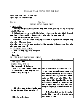 Giáo án Tập đọc Lớp 5 - Bài: Trồng rừng ngập mặn - Vũ Thị Bích Nga