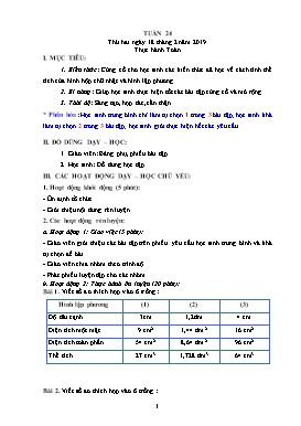 Giáo án Toán + Tiếng Việt Lớp 5 - Tuần 24 - Năm học 2018-2019 (Buổi 2)