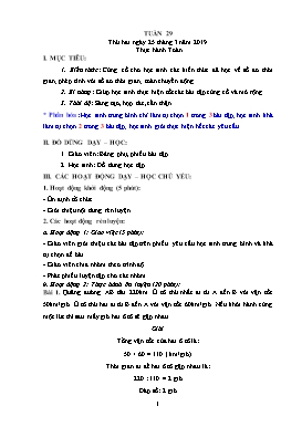 Giáo án Toán + Tiếng Việt Lớp 5 - Tuần 29 - Năm học 2018-2019 (Buổi 2)