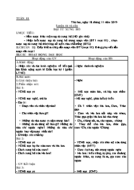 Giáo án Tổng hợp buổi chiều Lớp 5 - Tuần 11 - Năm học 2019-2020