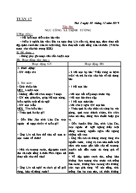 Giáo án Tổng hợp buổi sáng Lớp 5 - Tuần 17 - Năm học 2019-2020