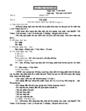 Giáo án Tổng hợp Khối 5 - Tuần 19 - Năm học 2019-2020