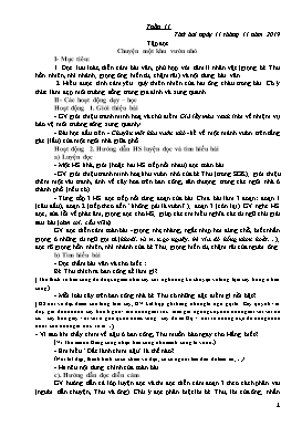 Giáo án Tổng hợp Lớp 5 - Tuần 11 - Năm học 2019-2020 (Bản đẹp)