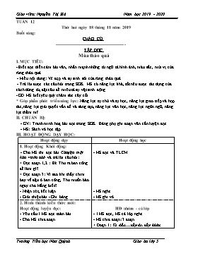 Giáo án Tổng hợp Lớp 5 - Tuần 12 - Năm học 2019-2020 - Nguyễn Thị Hà