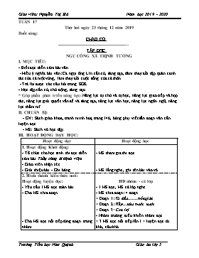 Giáo án Tổng hợp Lớp 5 - Tuần 17 - Năm học 2019-2020 - Nguyễn Thị Hà