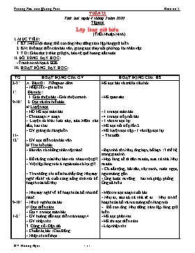 Giáo án Tổng hợp Lớp 5 - Tuần 22 - Năm học 2019-2020 - Trường TH Quảng Thái