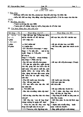 Giáo án Tổng hợp Lớp 5 - Tuần 22 - Nguyễn Quý Thành