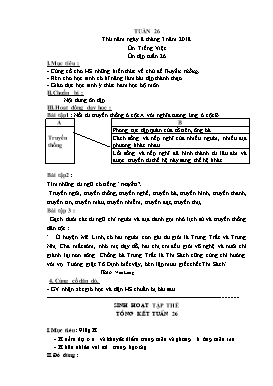 Giáo án Tổng hợp Lớp 5 - Tuần 26 - Năm học 2017-2018 (Buổi 2)