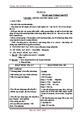 Giáo án Tổng hợp Lớp 5 - Tuần 4 - Năm học 2018-2019 - Vũ Thị Trân