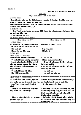 Giáo án Tổng hợp Lớp 5 - Tuần 5 - Năm học 2019-2020 (Bản 2 cột)