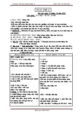 Giáo án Tổng hợp Lớp 5 - Tuần 8 - Năm học 2018-2019 - Vũ Thị Trân