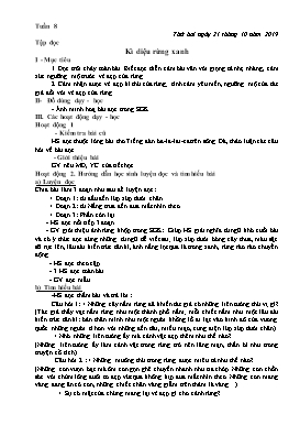 Giáo án Tổng hợp Lớp 5 - Tuần 8 - Năm học 2019-2020 (Bản đẹp)