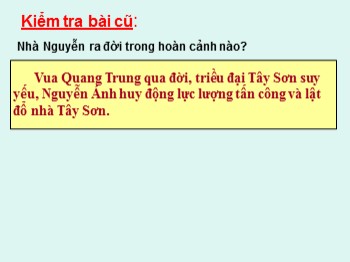 Bài giảng Lịch sử 4 - Tuần 32, Bài: Kinh thành Huế