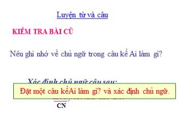 Bài giảng Luyện từ và câu lớp 4 - Mở rộng vốn từ: Tài năng