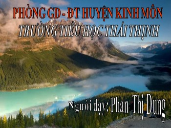 Bài giảng Tập đọc 3 - Tuần 24: Tiếng đàn - Phan Thị Dung