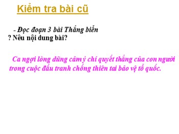 Bài giảng Tập đọc lớp 4 - Bài: Ga-vrốt ngoài chiến lũy