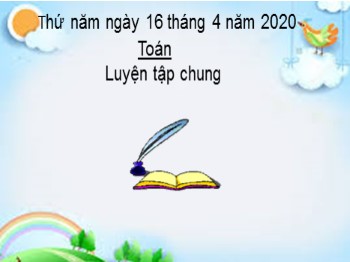 Bài giảng Toán lớp 5 - Trang 106: Luyện tập chung