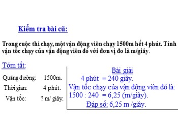 Bài giảng Toán lớp 5 - Trang 141: Quãng đường