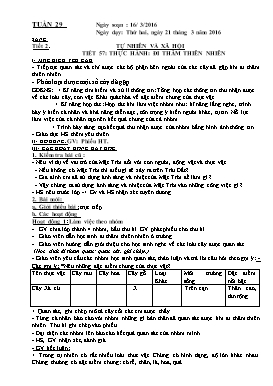 Giáo án Chương trình giảng dạy lớp 3 - Tuần 29 Năm học 2015-2016