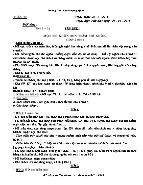 Giáo án Tổng hợp các môn Lớp 2, Tuần 22 - Năm học 2017-2018 - Nguyễn Thị Huyền - Trường Tiểu học Thượng Quận