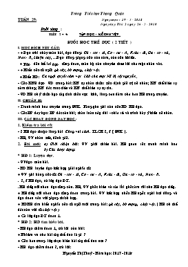 Giáo án Tổng hợp các môn Lớp 3, Tuần 29 - Năm học 2017-2018 - Nguyễn Thị Thúy - Trường Tiểu học Thượng Quận