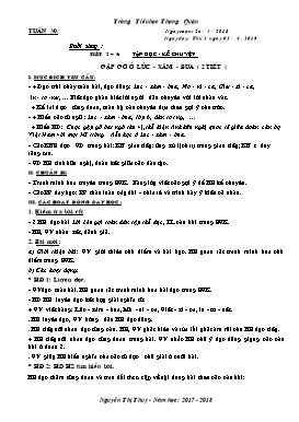 Giáo án Tổng hợp các môn Lớp 3, Tuần 30 - Năm học 2017-2018 - Nguyễn Thị Thúy - Trường Tiểu học Thượng Quận
